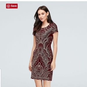 Glitter Deep Red Dress